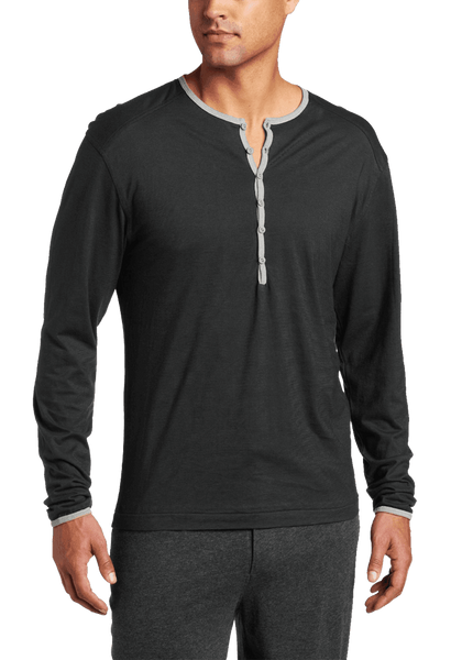 C In2 Mens Pop Color Long Sleeve Henley