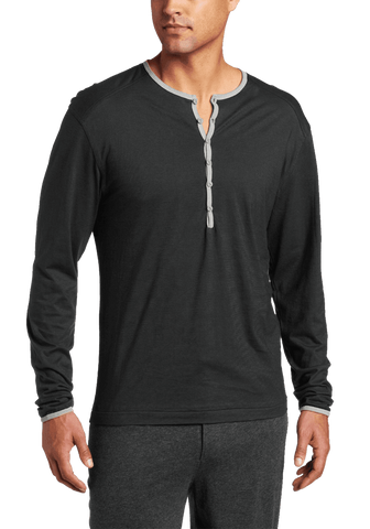 C In2 Mens Pop Color Long Sleeve Henley