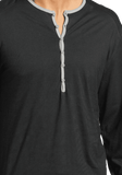 C In2 Mens Pop Color Long Sleeve Henley