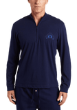 Nautica Men's Sleepwear Quarter Zip Knit Seaworthy