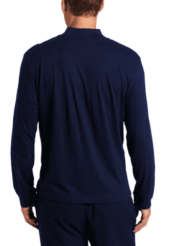 Nautica Men's Sleepwear Quarter Zip Knit Seaworthy