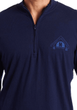 Nautica Men's Sleepwear Quarter Zip Knit Seaworthy