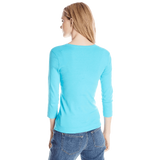 Three Dots Women's 3i4 Sleeve V Neck
