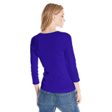 Three Dots Women's 3i4 Sleeve V Neck